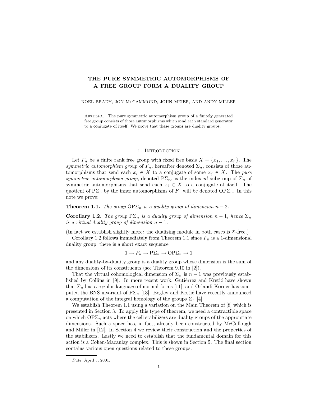 The Pure Symmetric Automorphisms of a Free Group Form a Duality Group