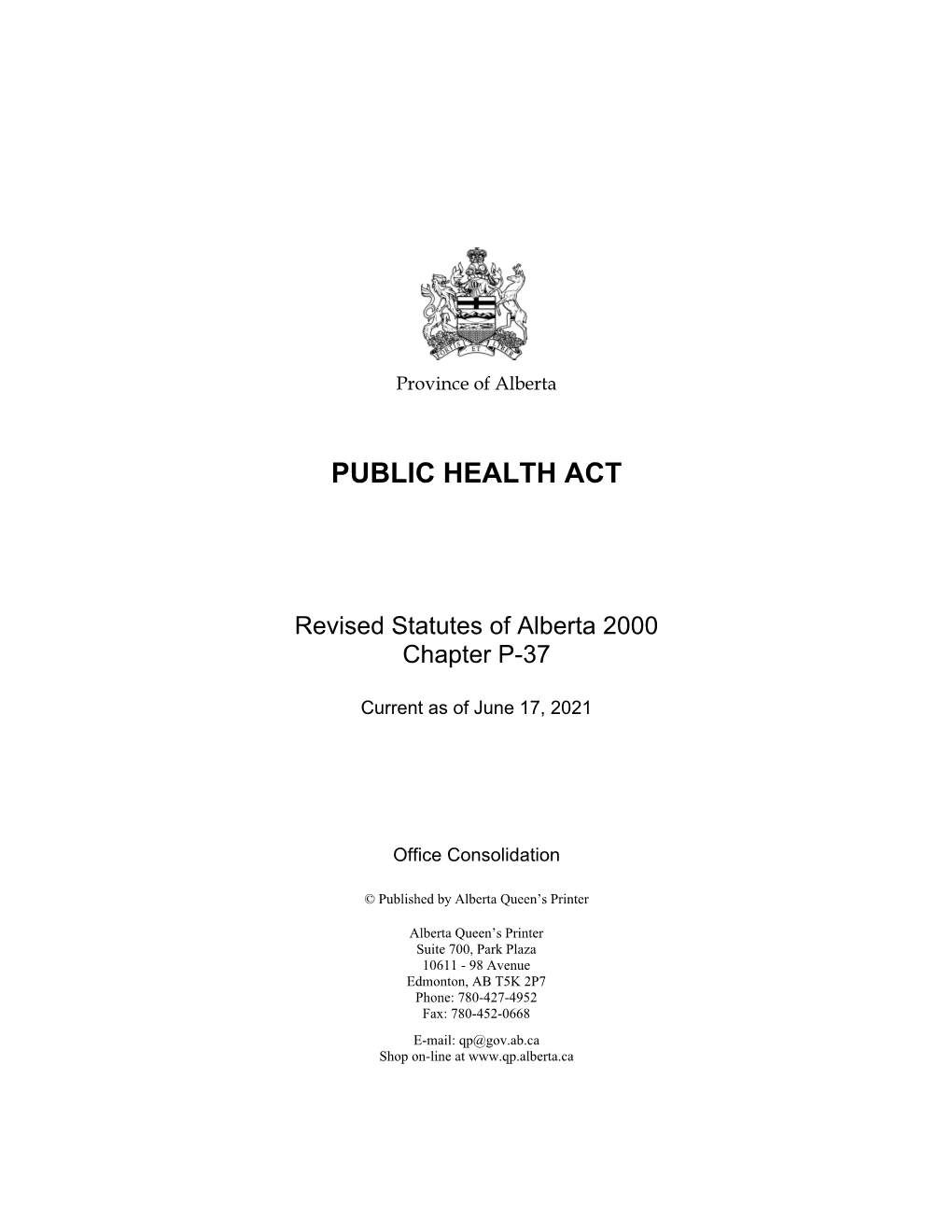 Public Health Act