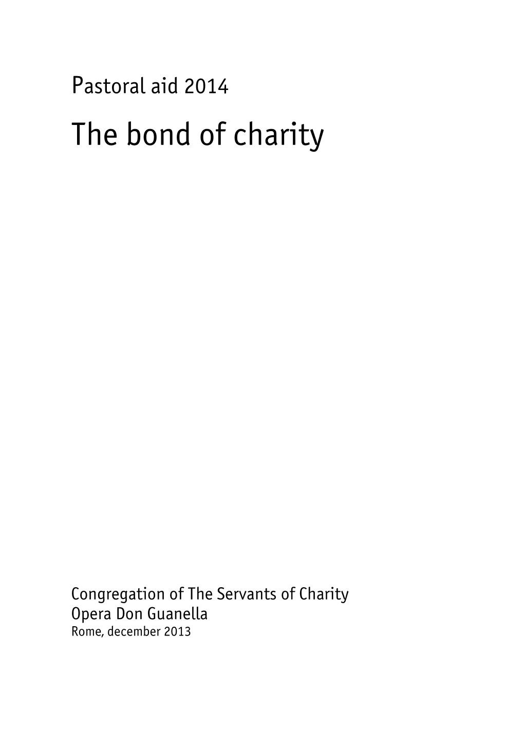 The Bond of Charity