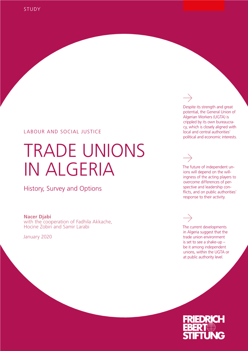 TRADE UNIONS in ALGERIA History, Survey and Options Contents