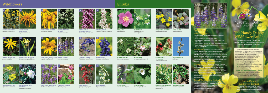 Crested Butte Wildflower Guide