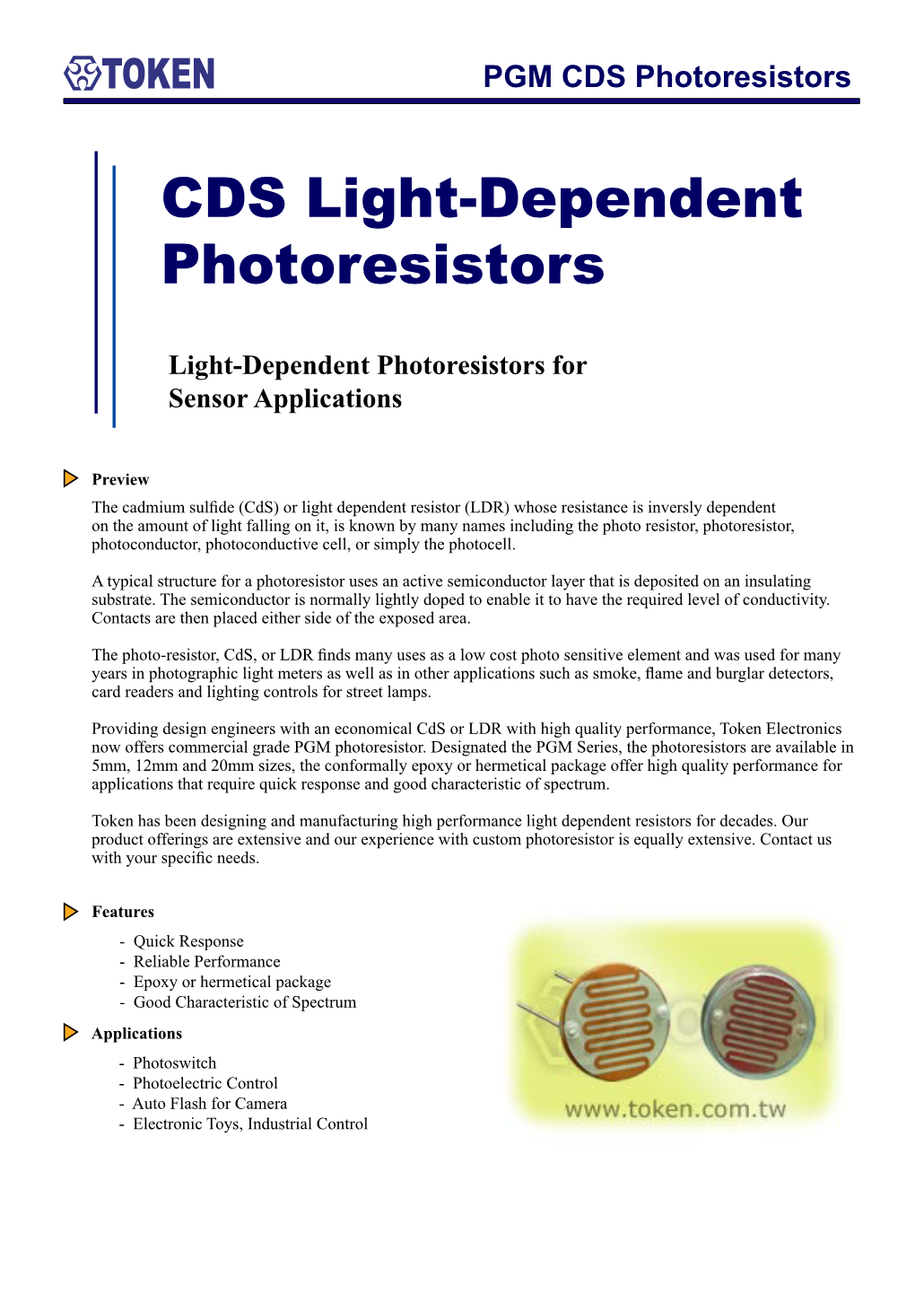 Cds Photo Resistors