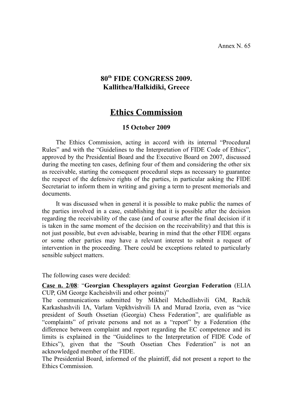 Ethics Commission