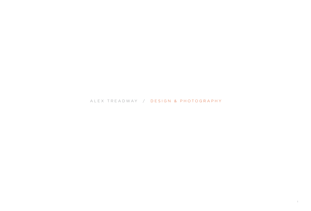 Alex Treadway / Design & Photography