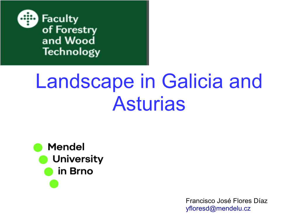 Landscape in Galicia and Asturias