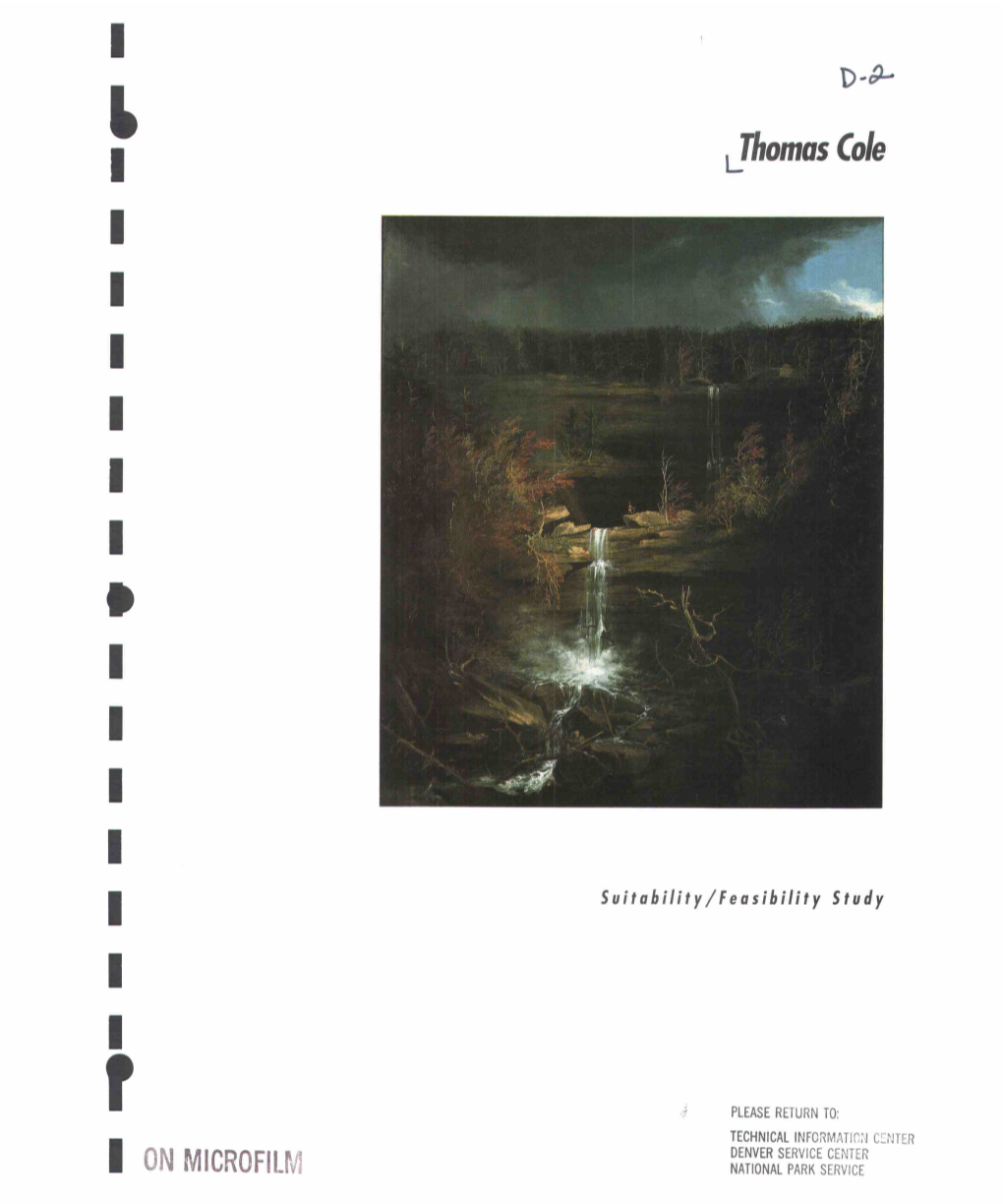 Suitability/Feasibility Study, Thomas Cole