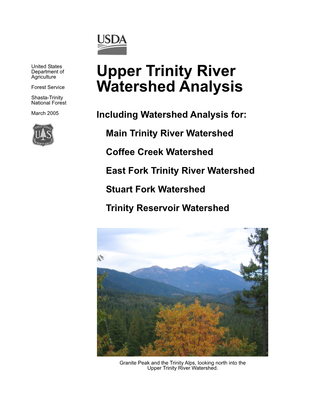 Upper Trinity River Watershed Analysis