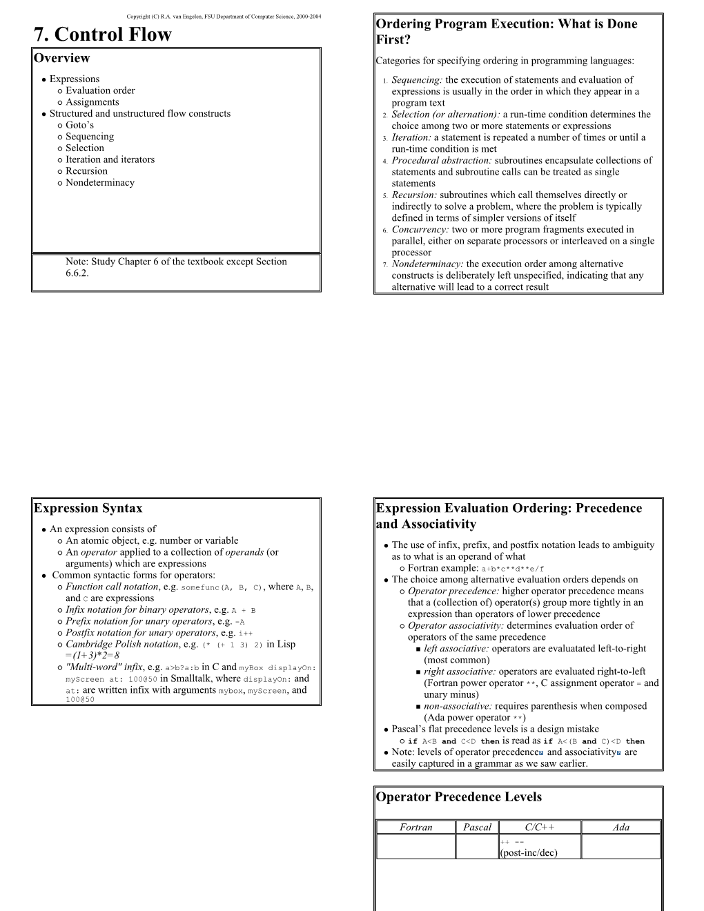 7. Control Flow First?