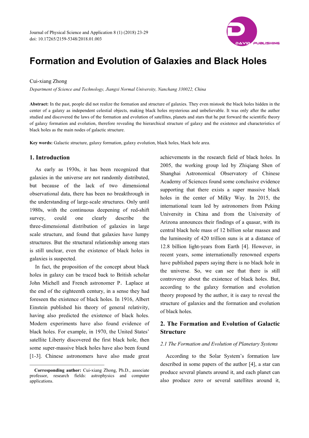 Formation and Evolution of Galaxies and Black Holes