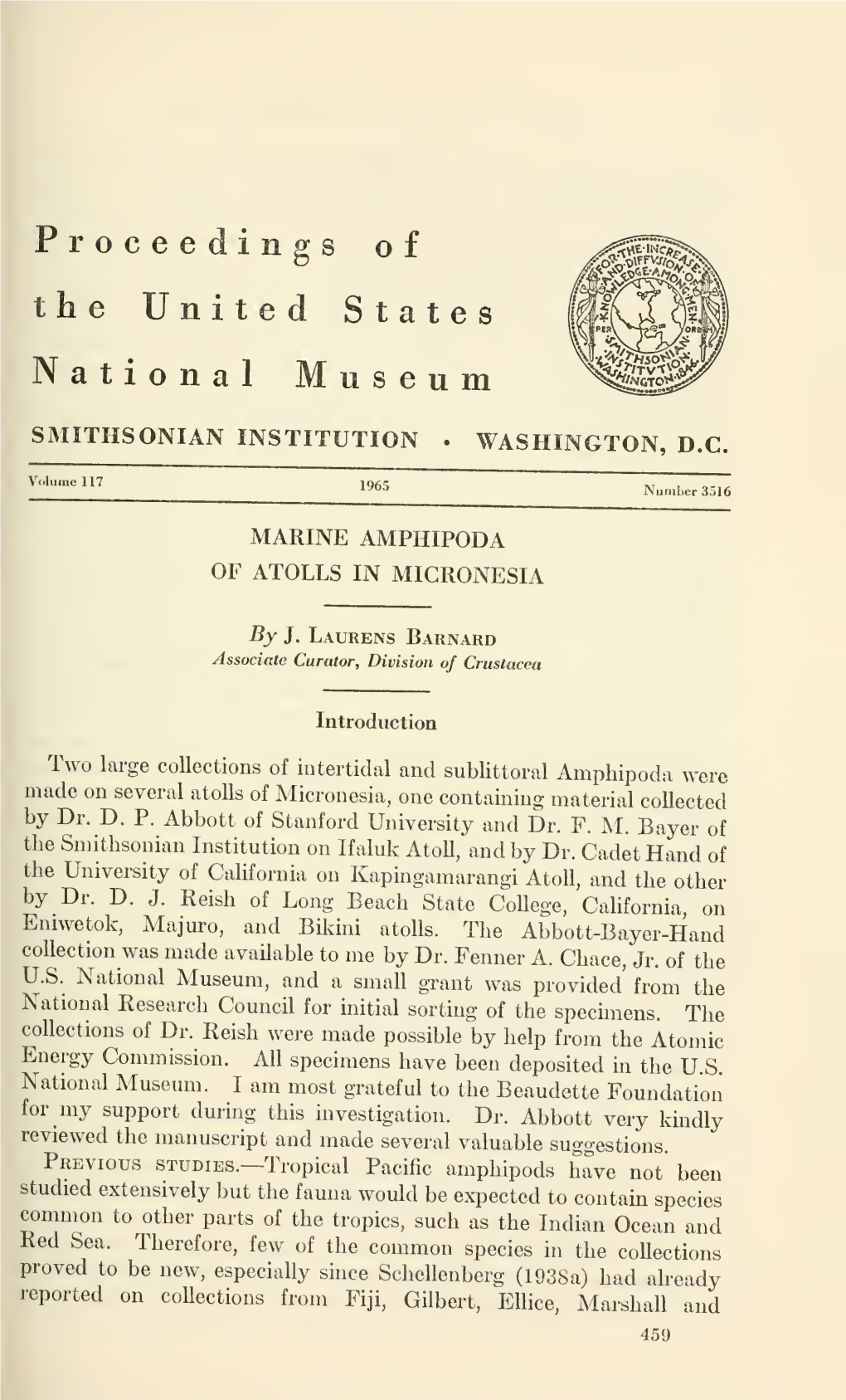 Proceedings of the United States National Museum