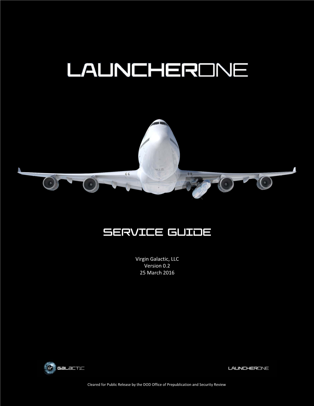 Virgin Galactic Launcherone Service Guide