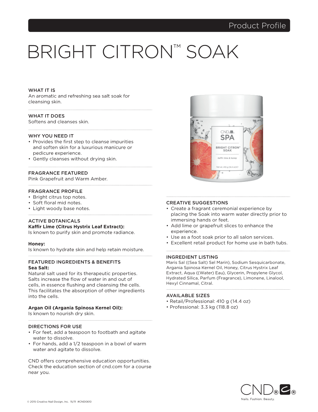 Bright Citron™ Soak