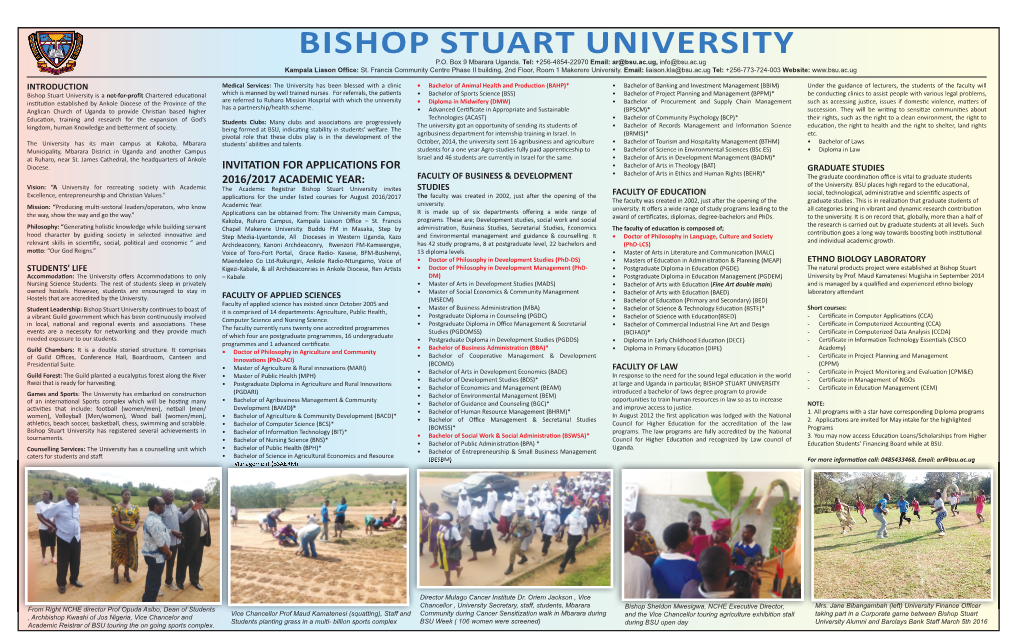 Bishop Stuart University P.O