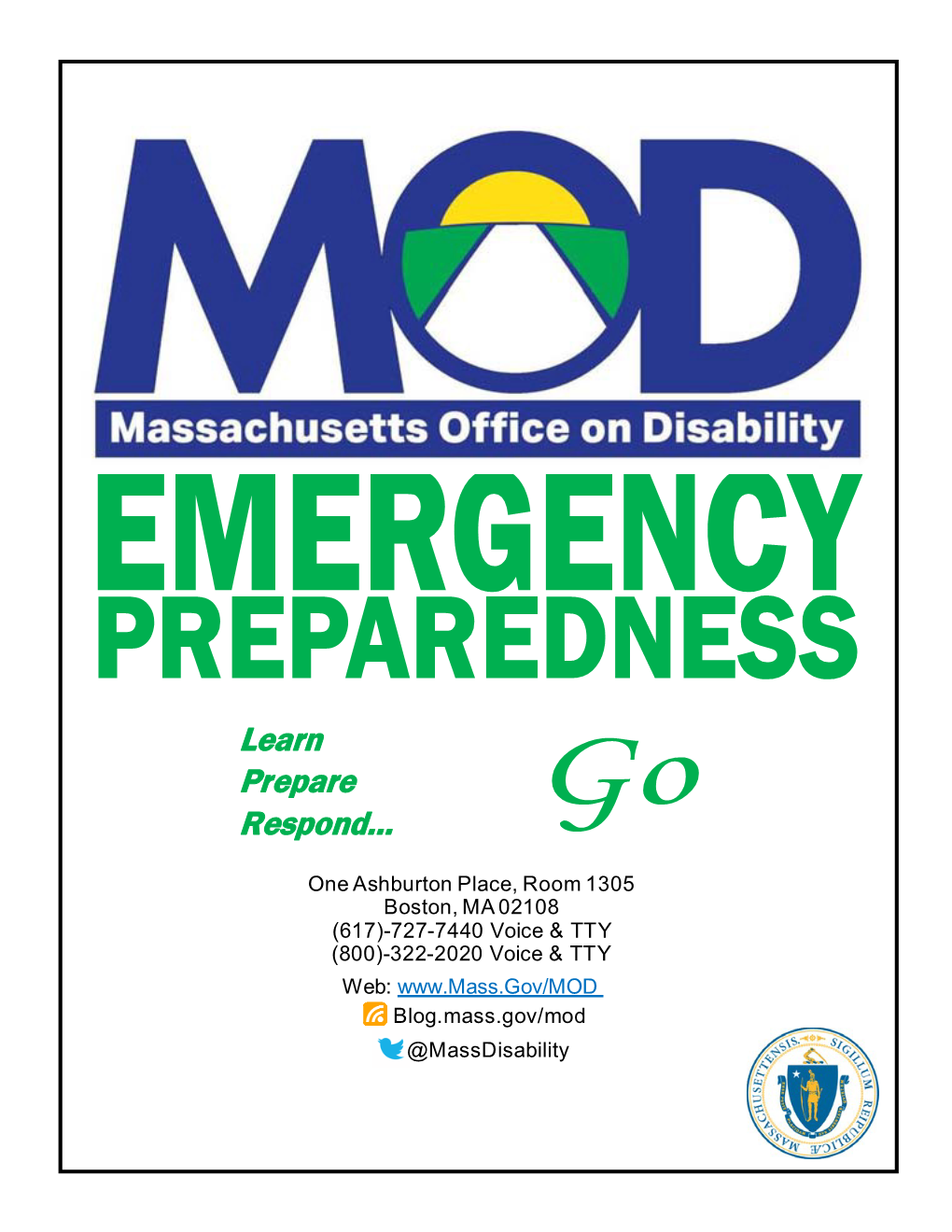 MOD Personal Emergency Preparedness Packet