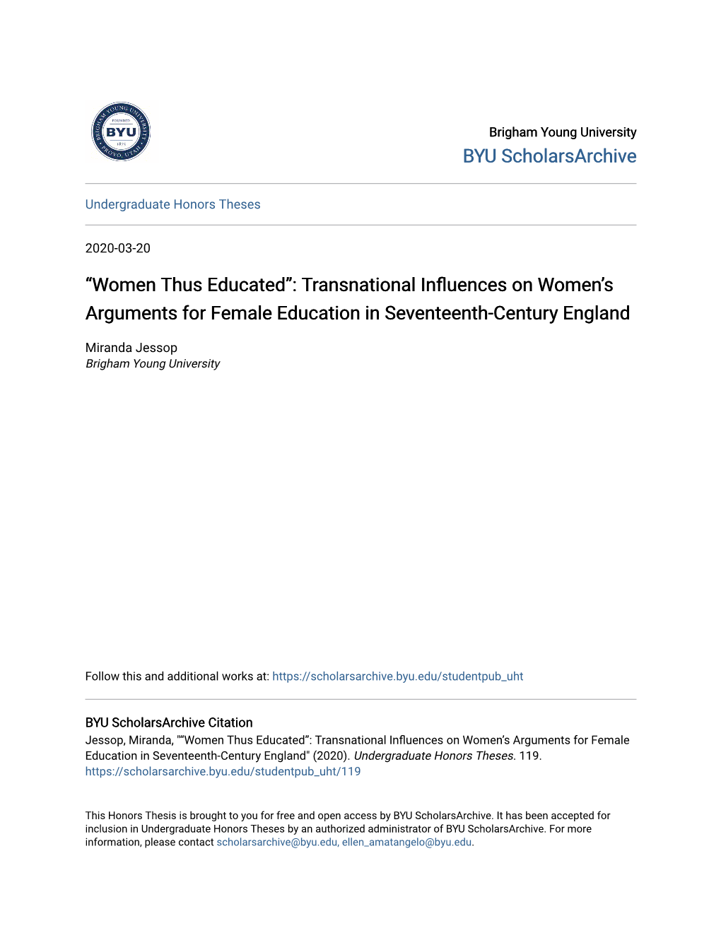 Transnational Influences on Women's Arguments