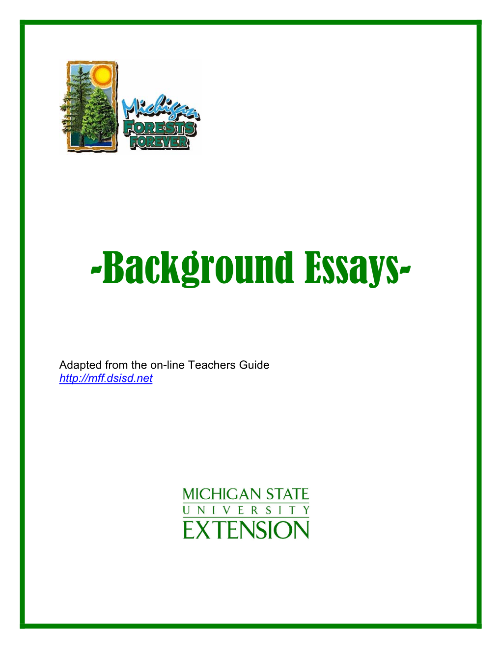 Background Essays