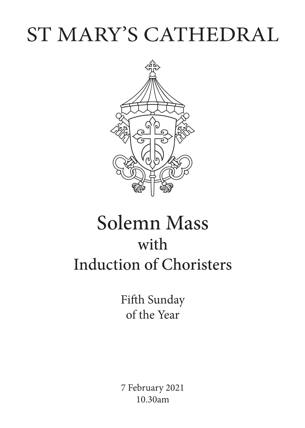 To Download 10:30Am Mass Booklet