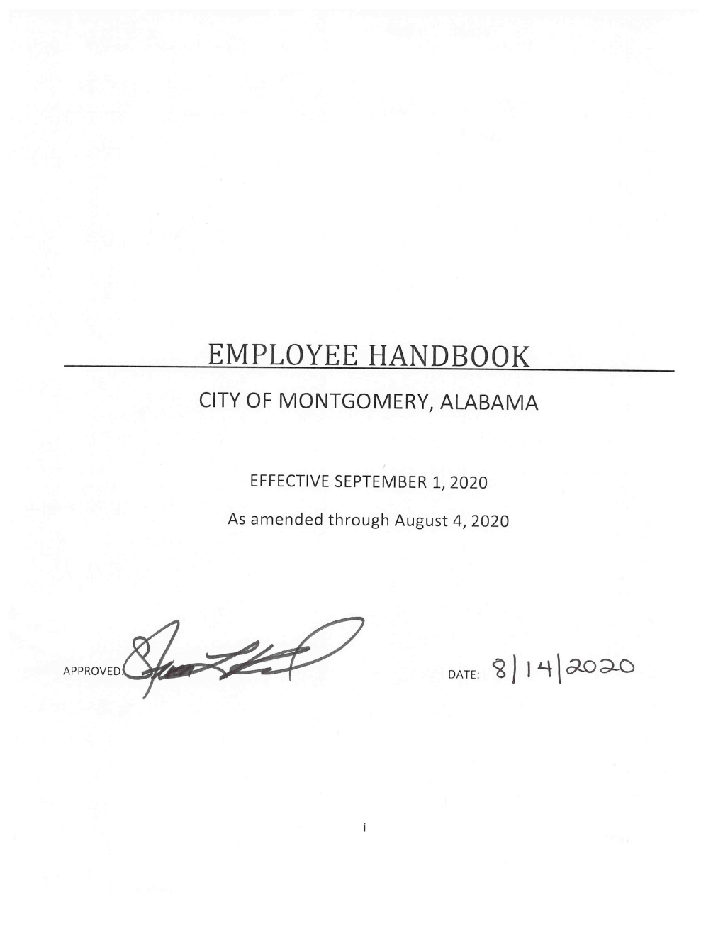 City Employee Handbook 2020