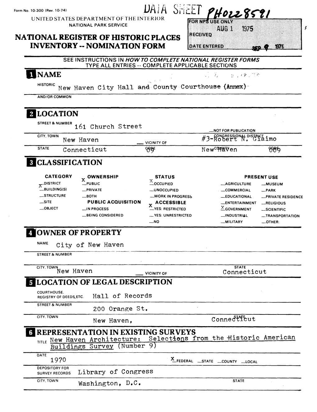 Ijaja Sheet United States Department of the Interior National Park Service National Register of Historic Places Inventory - Nomination Form