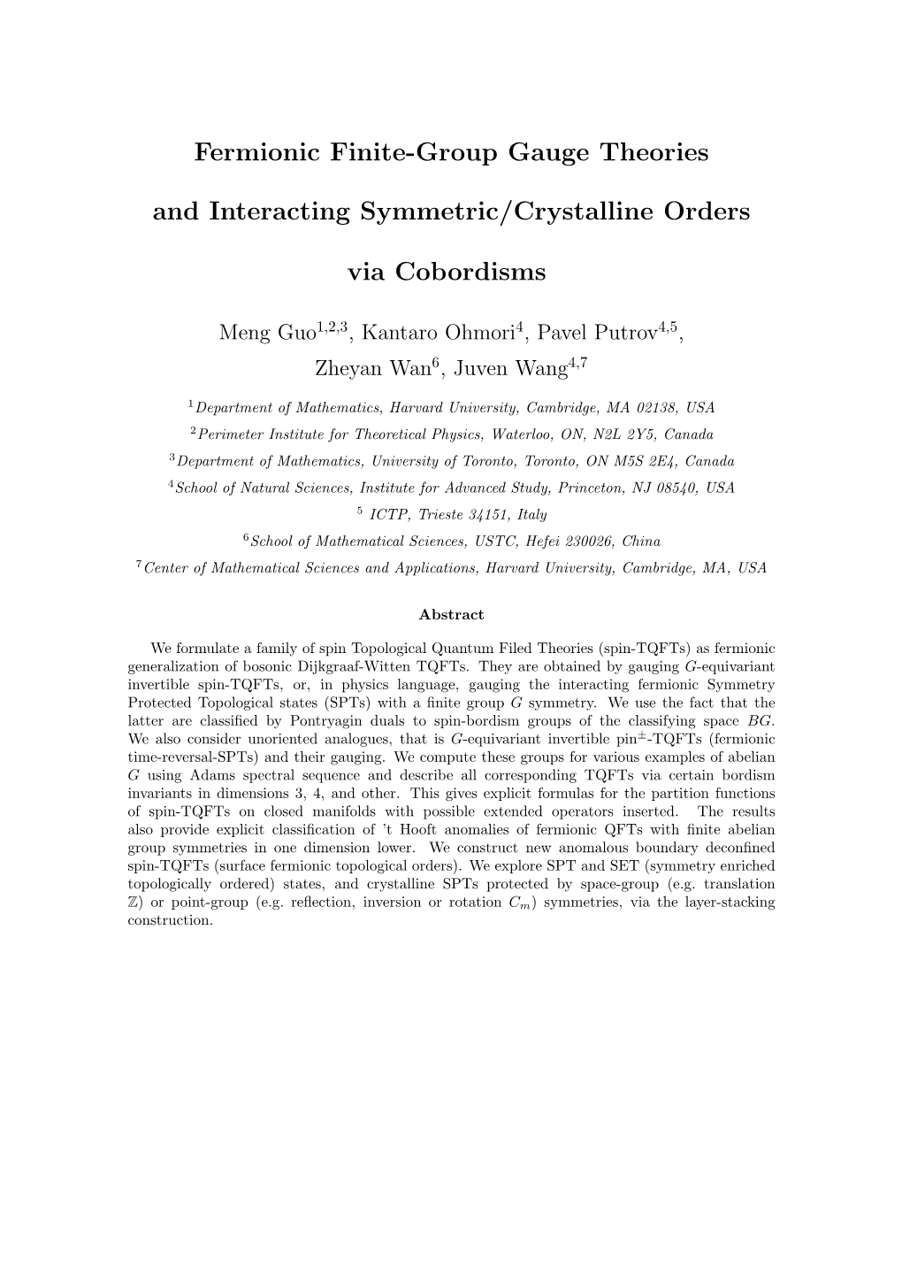 Fermionic Finite-Group Gauge Theories and Interacting Symmetric