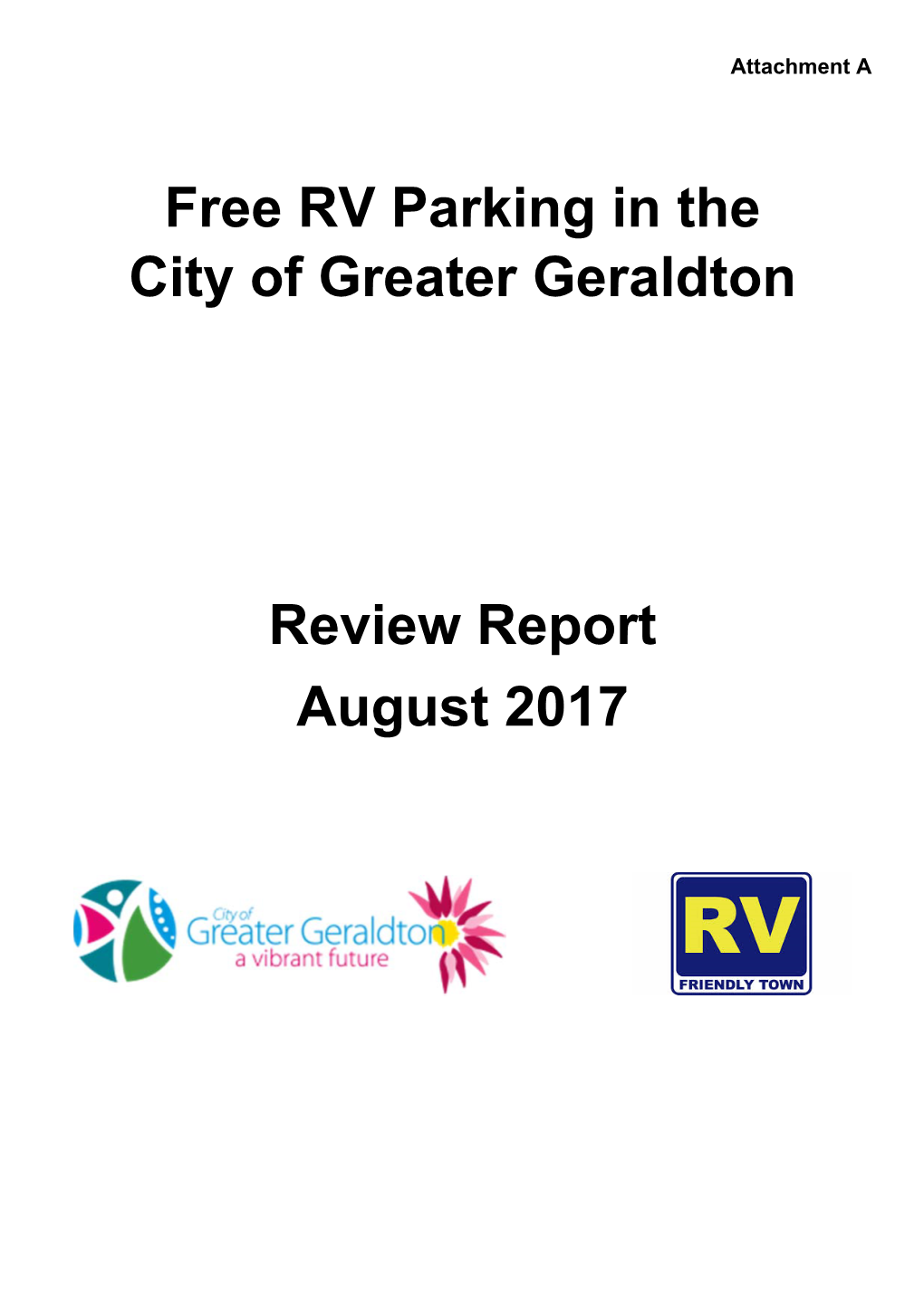 Free RV Parking in the City of Greater Geraldton Review Report August
