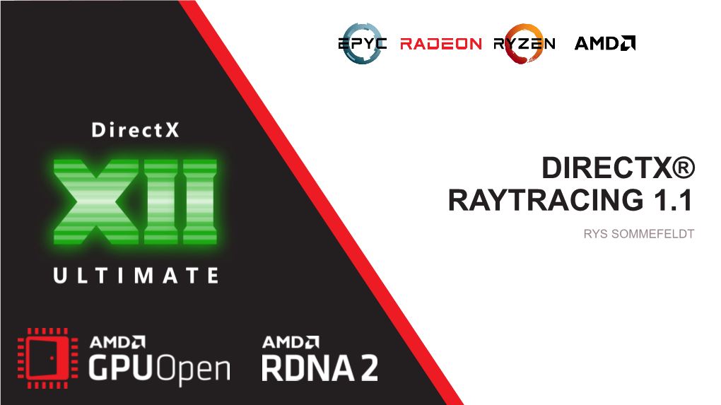 Directx ® Ray Tracing