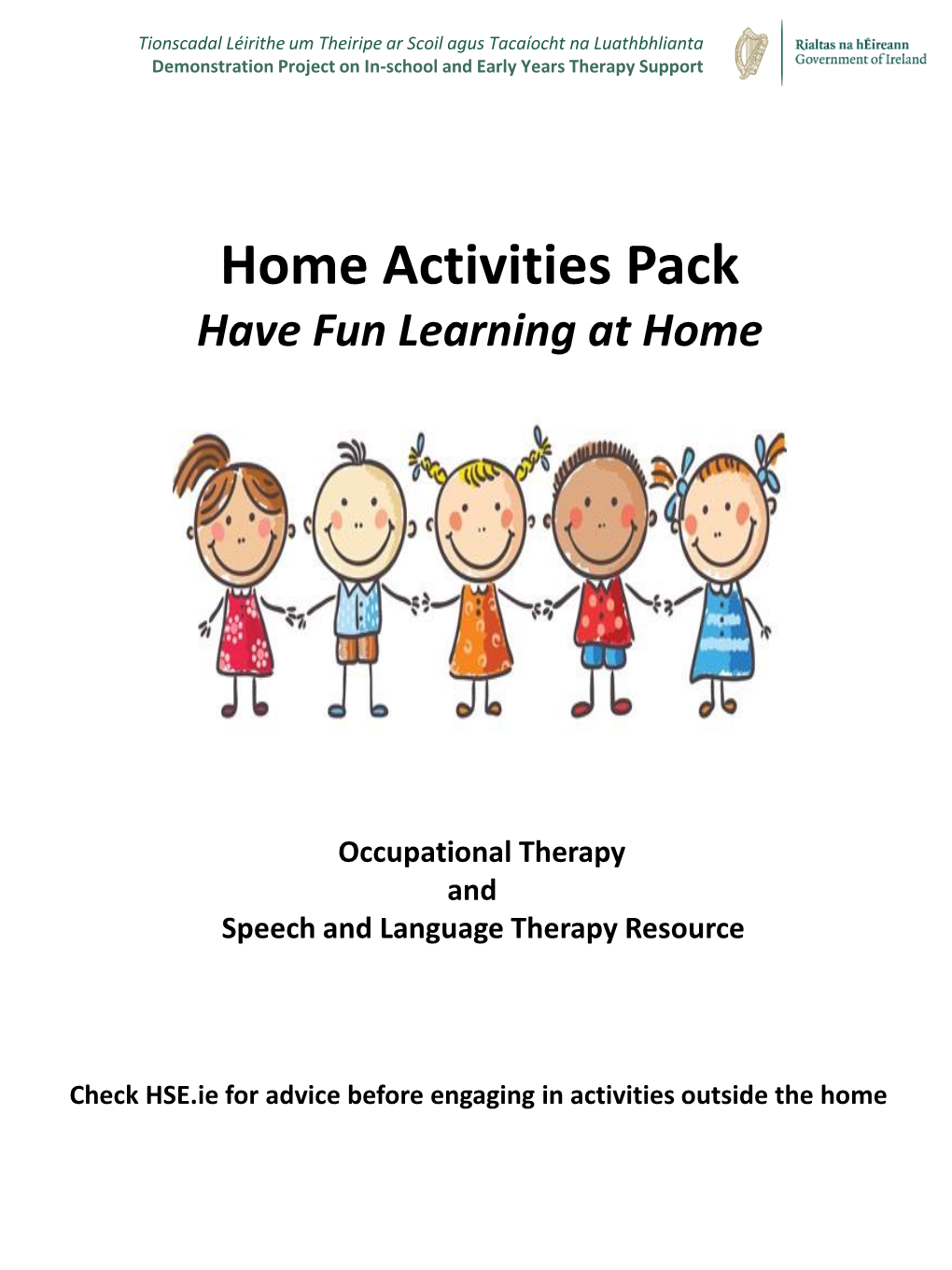 Home Activities Pack Have Fun Learning at Home