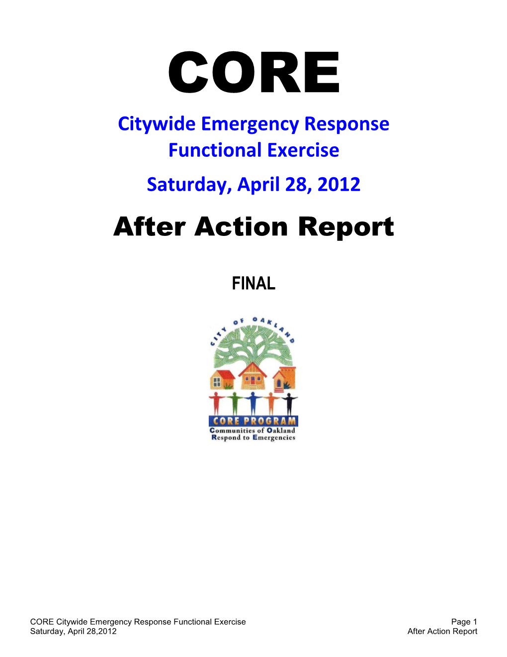 After Action Report