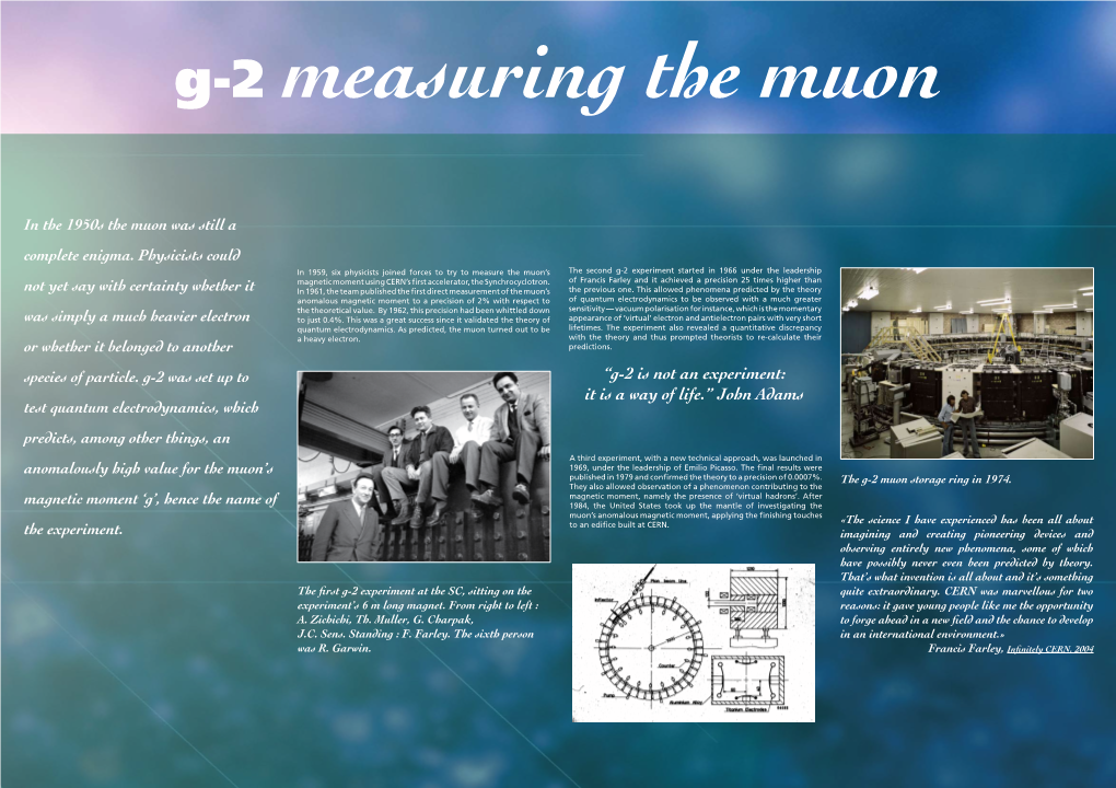 Poster: G-2 Measuring the Muon [Pdf]