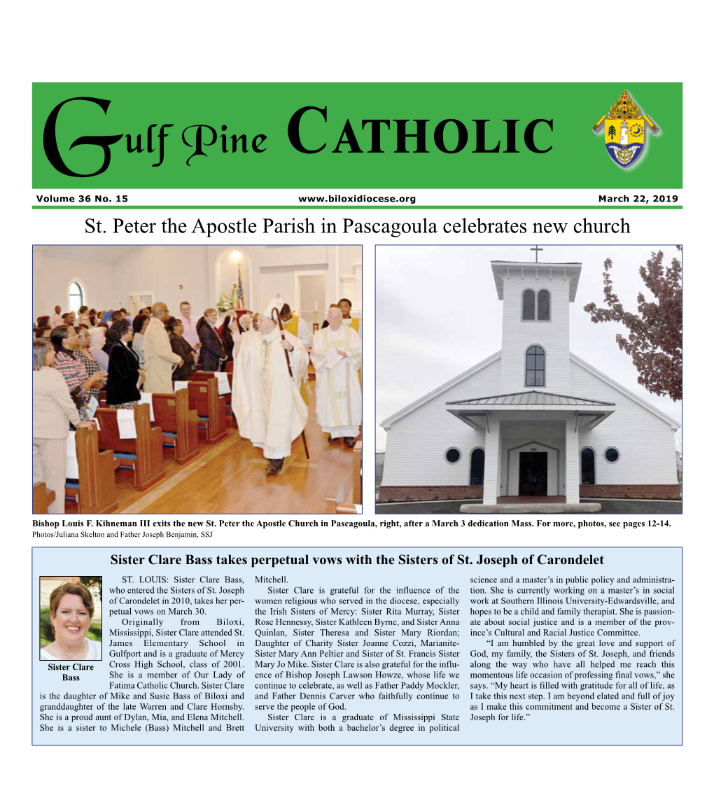 Gulf Pine Catholic • March 22, 2019 St