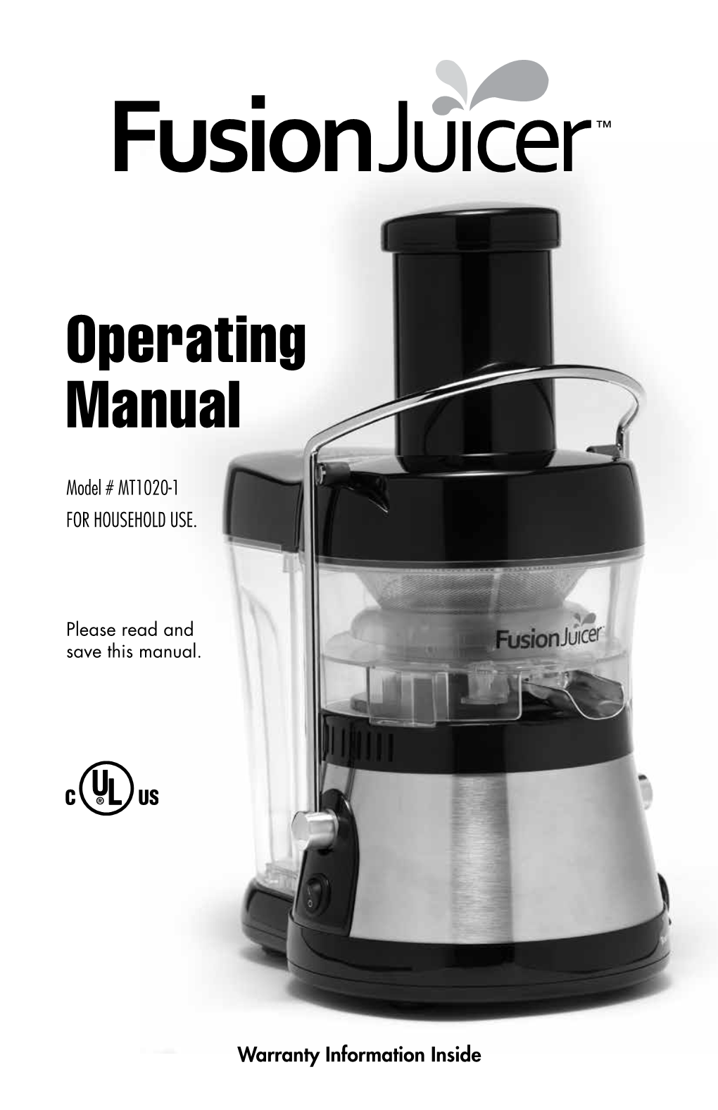 Fusion Juicer Manual