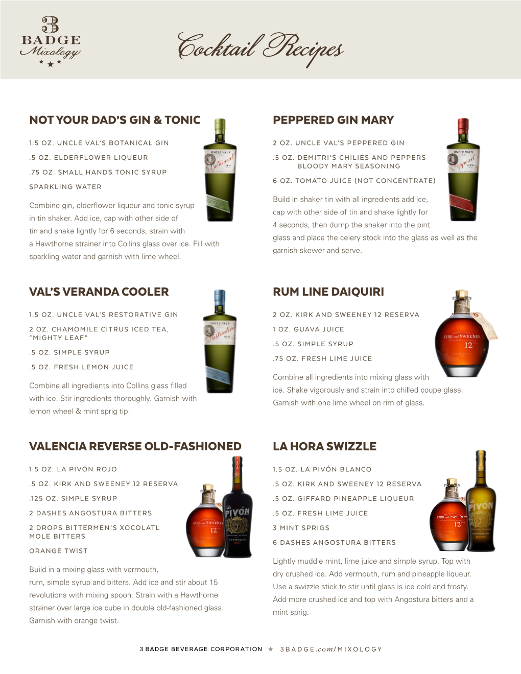 Cocktail Recipes