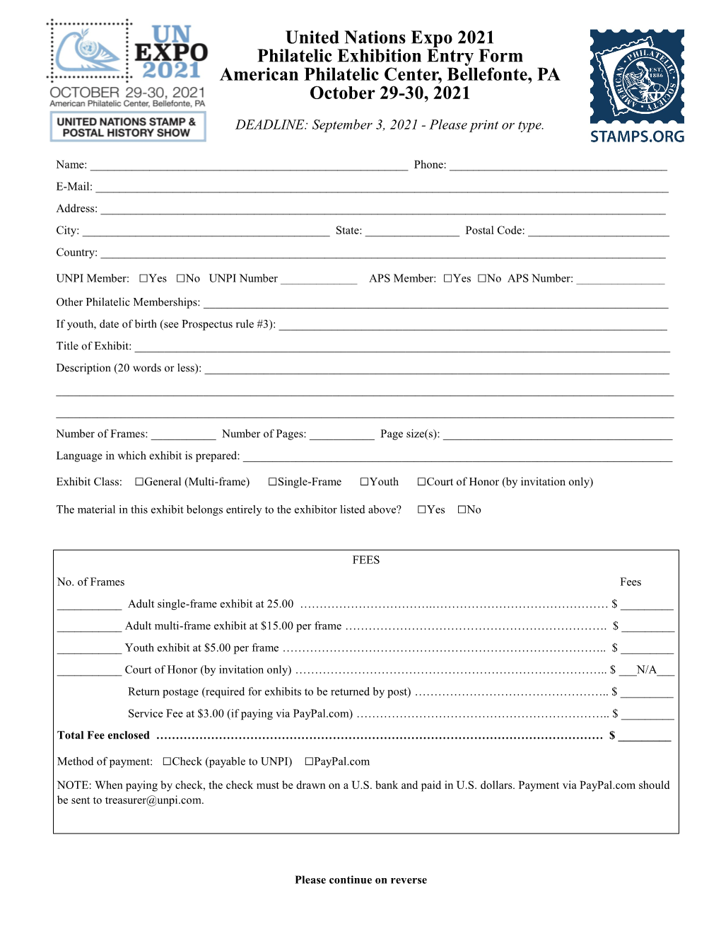 Application Form