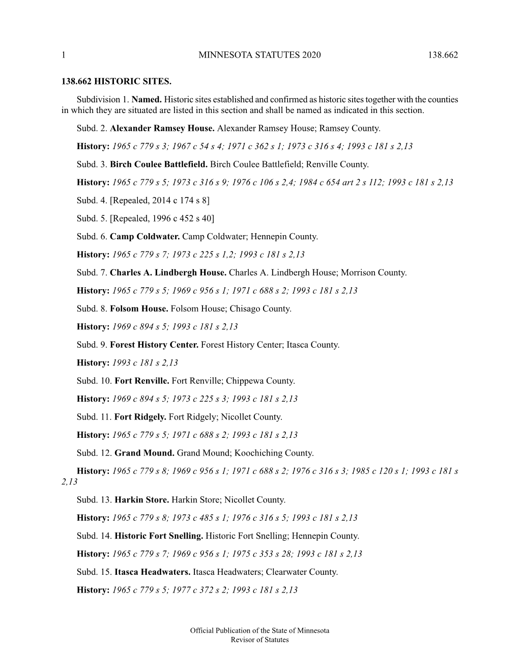 Minnesota Statutes 2020, Section 138.662