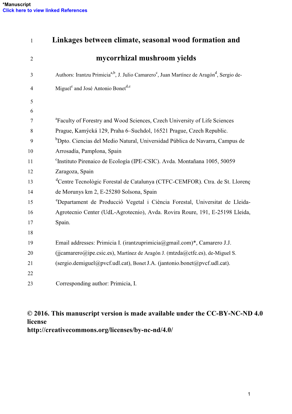 Linkages Between Climate, Seasonal Wood Formation and Mycorrhizal