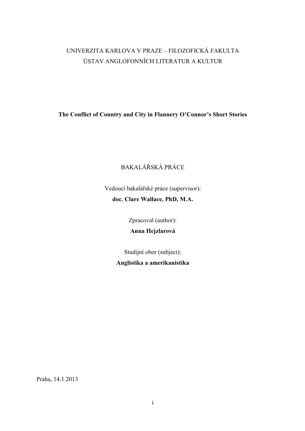 BA Thesis O'connor