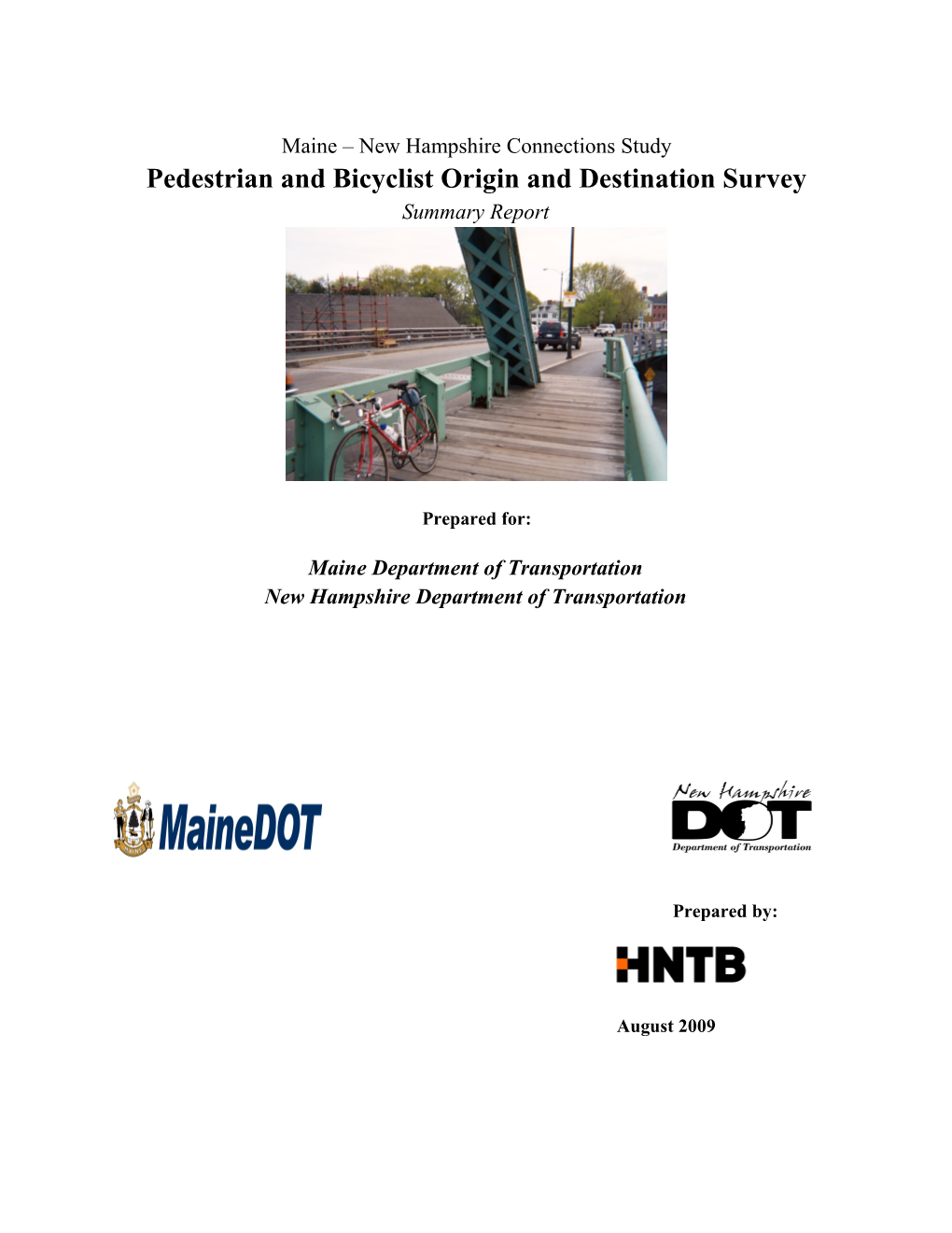 Pedestrian and Bicyclist Origin and Destination Survey