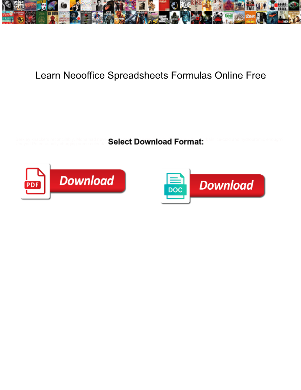 Learn Neooffice Spreadsheets Formulas Online Free