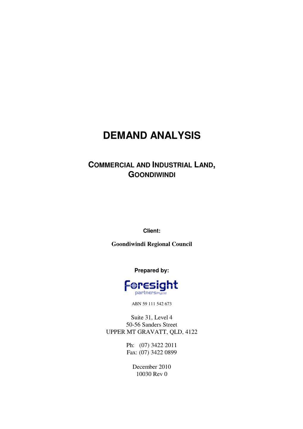 Demand Analysis