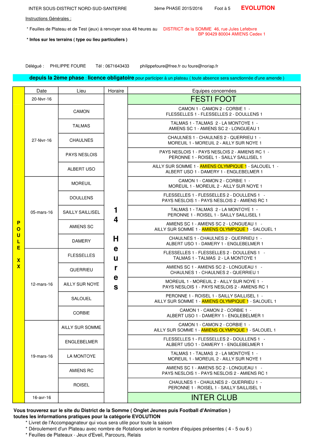 (3+\277Me Phase Calendrier Foot +\341 5 Evolution Inter Sous-District