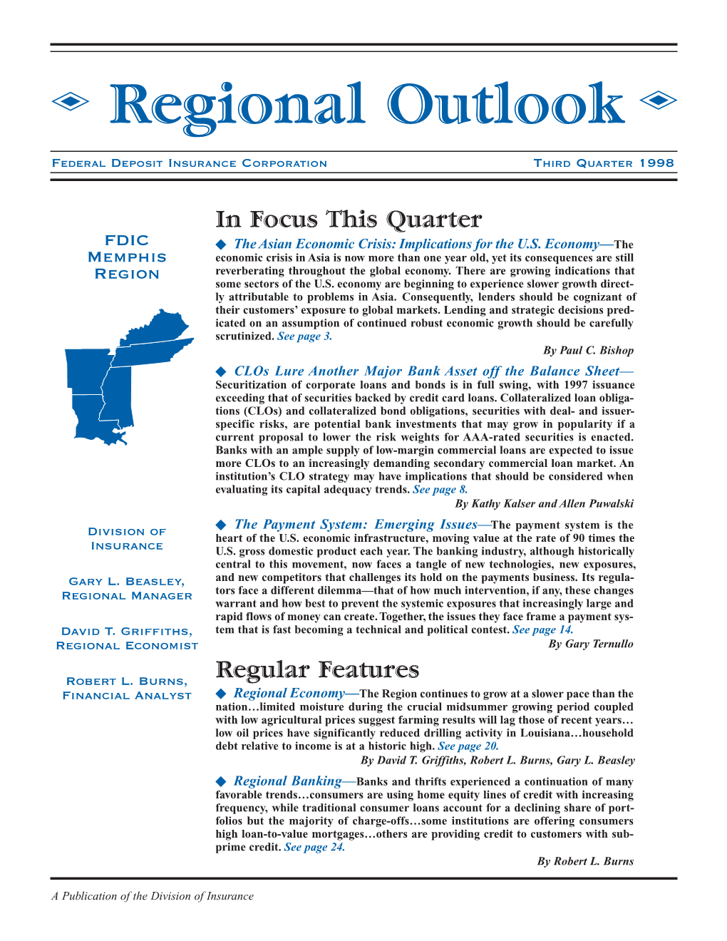 Regional Outlook