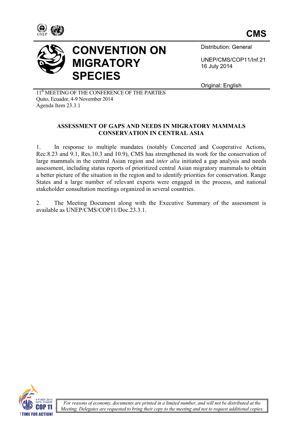 Convention on Migratory Species