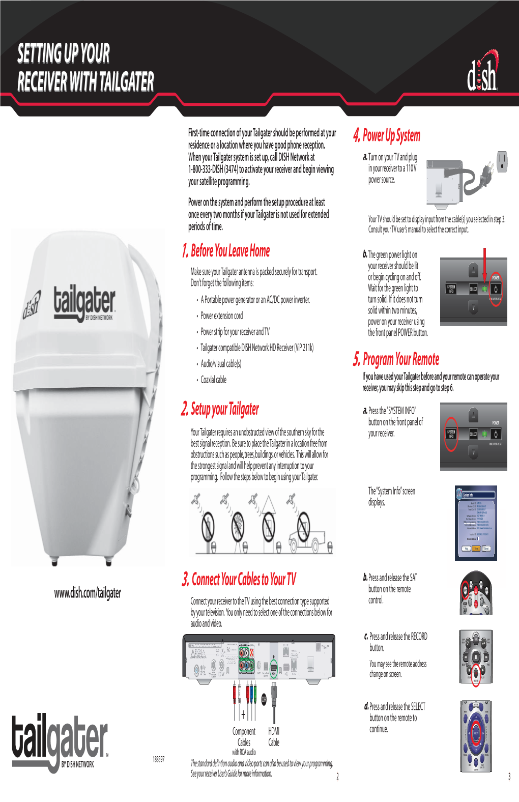 Setting up Your Receiver with Tailgater