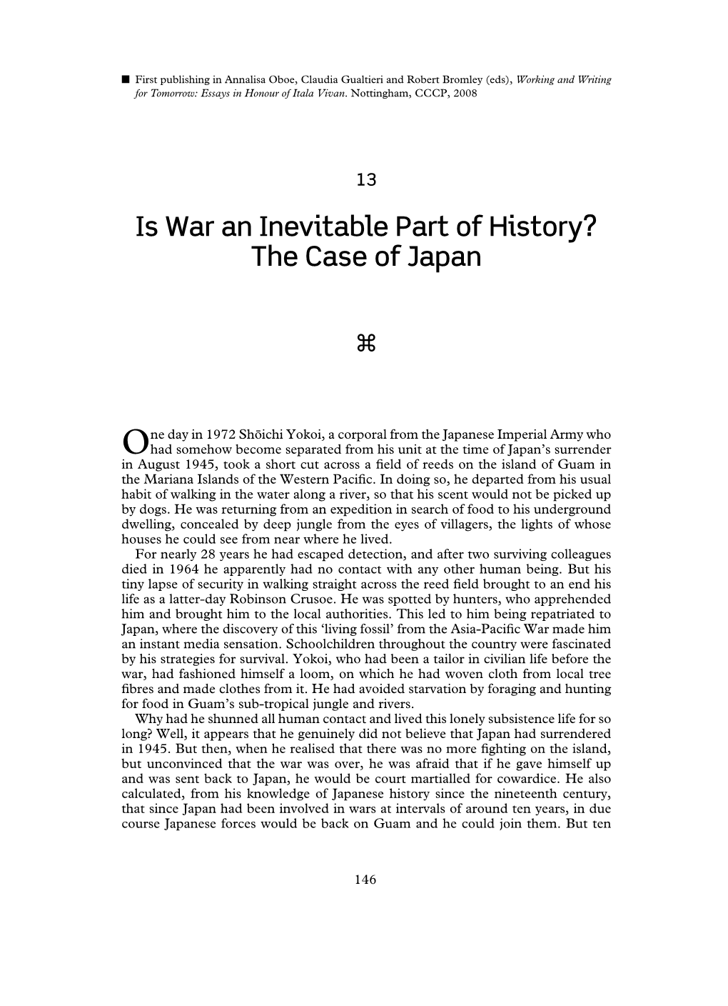 The Case of Japan