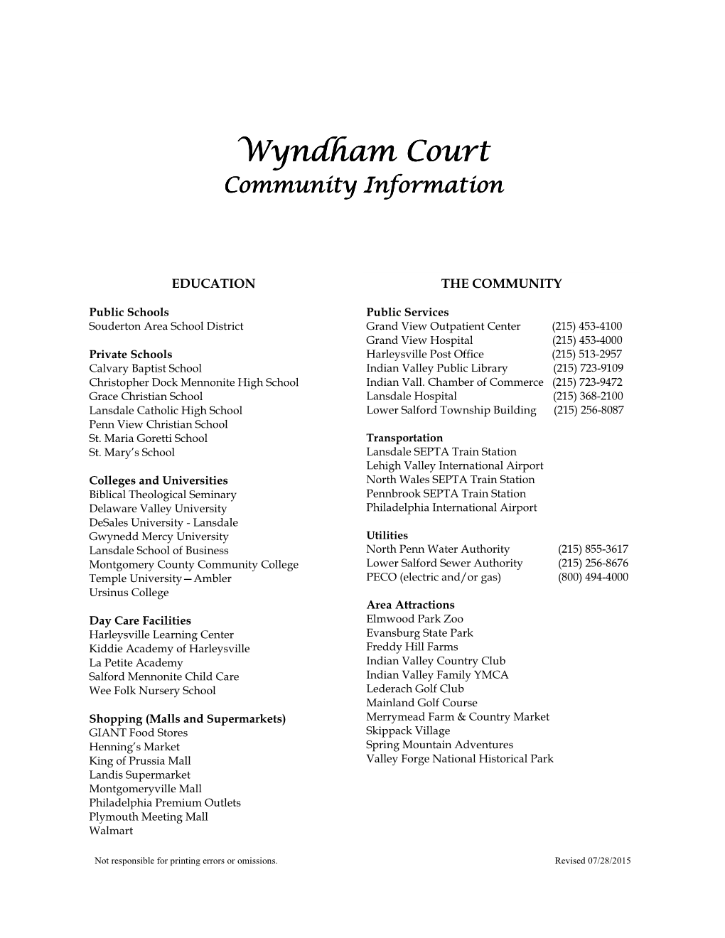 Wyndham Court Wyndham Court