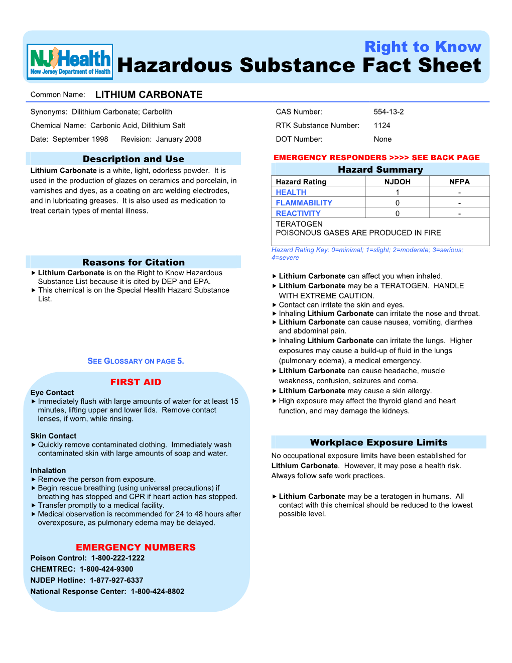 Lithium Carbonate