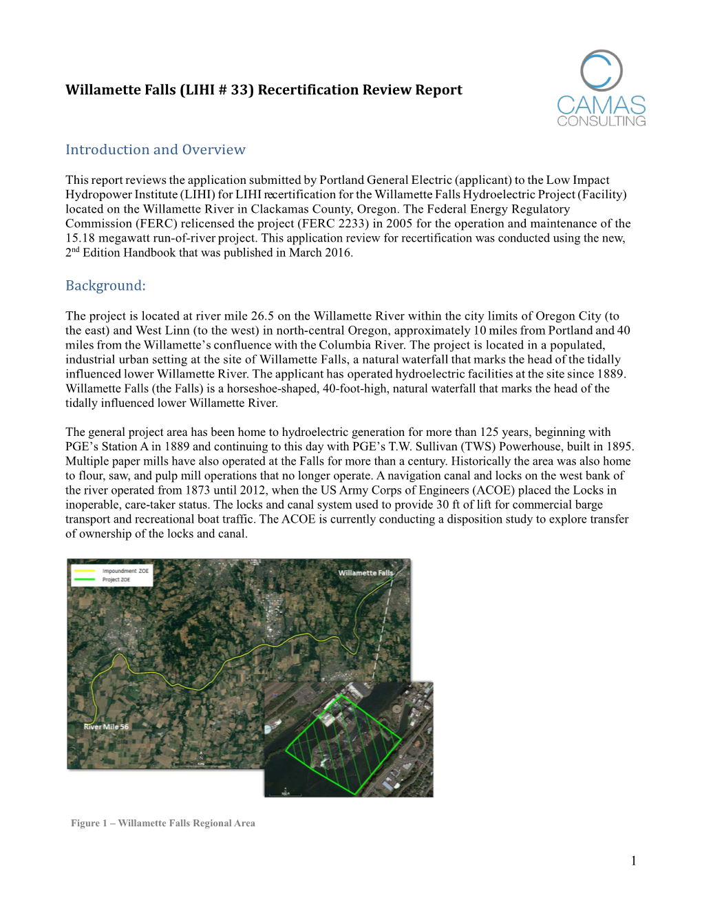 Willamette Falls Recertification Review Report 2018