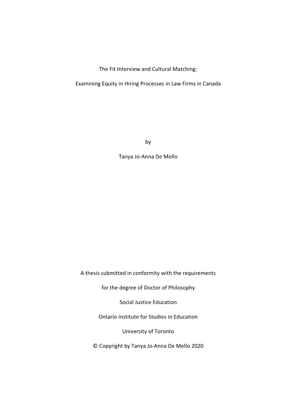 De Mello Tanya J 202011 Phd Thesis