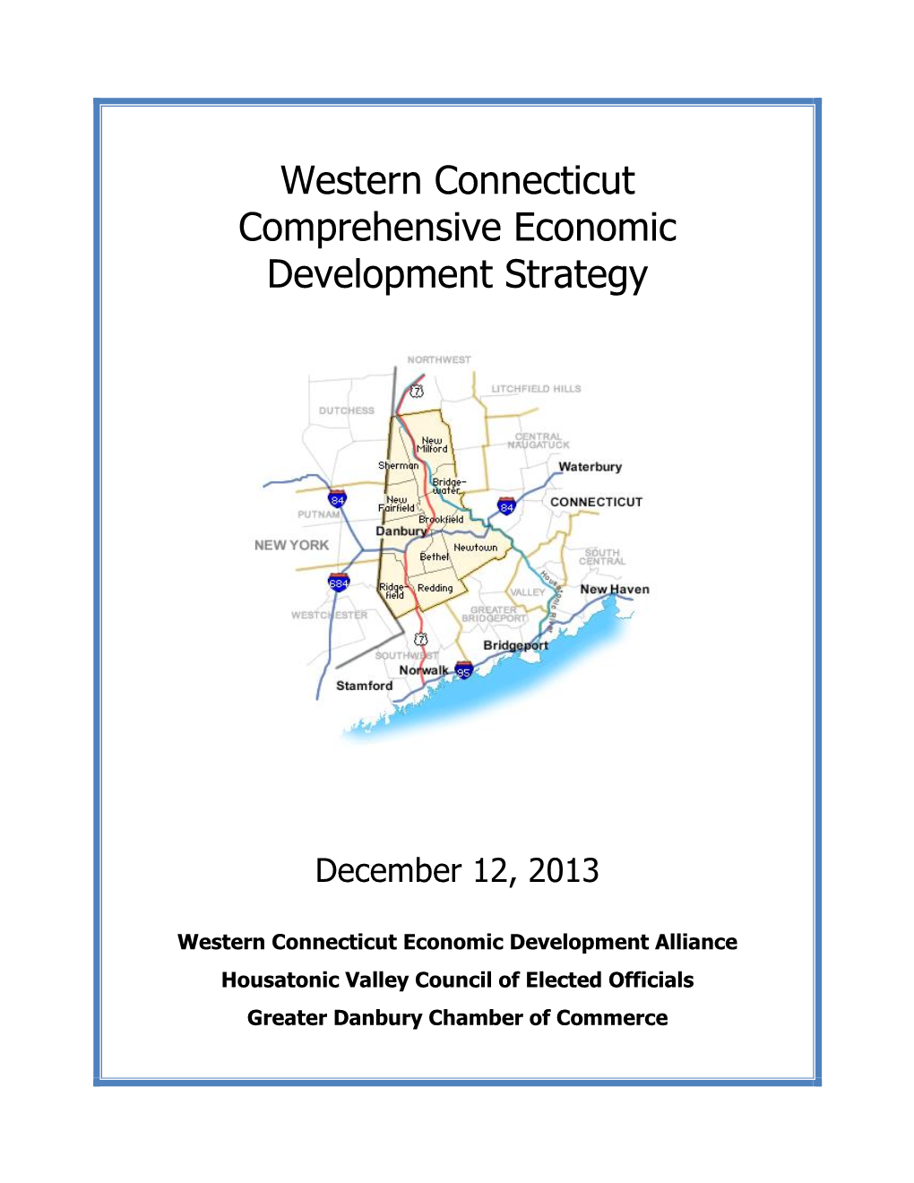 Western Connecticut Comprehensive Economic Development Strategy