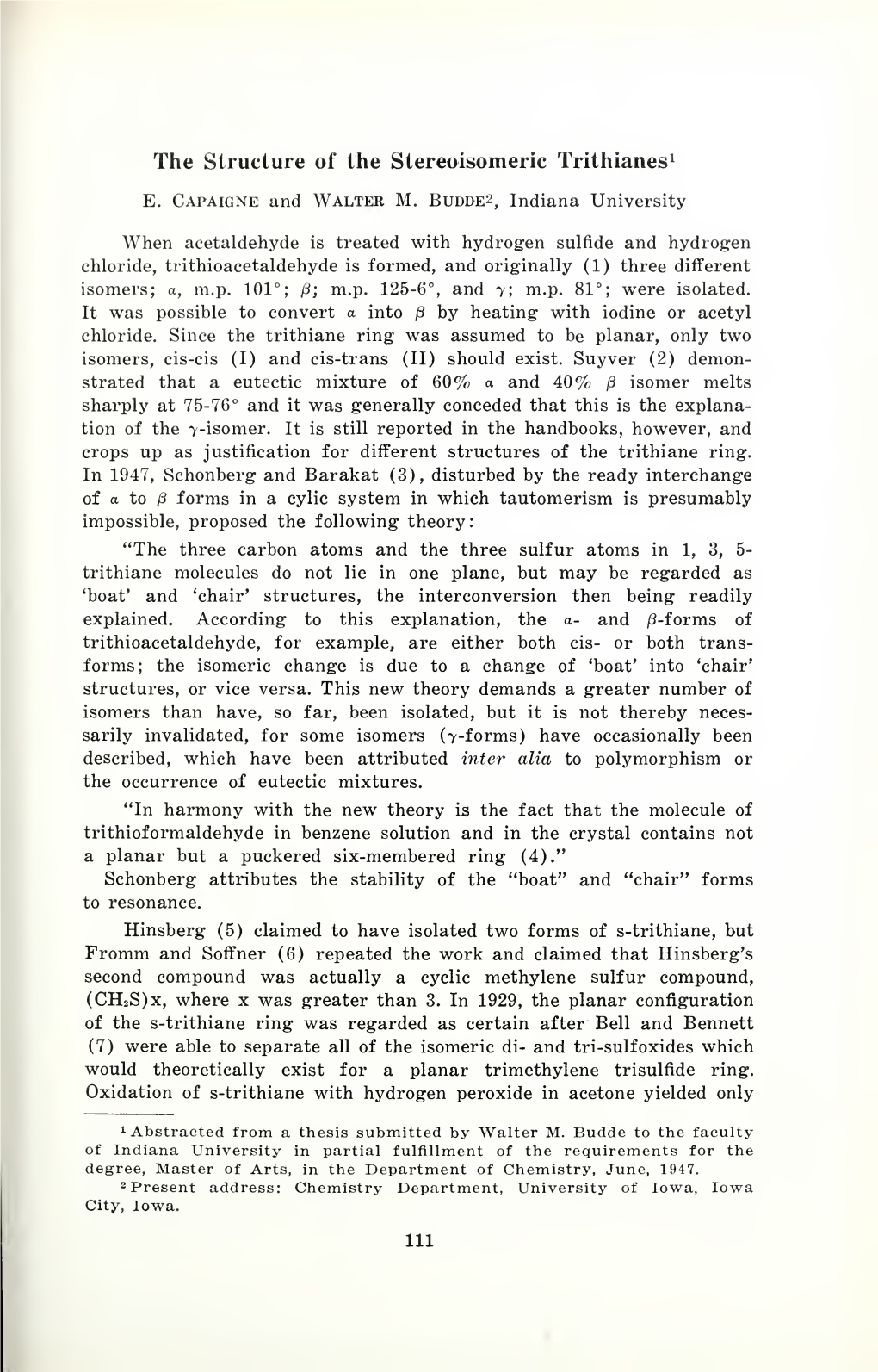 Proceedings of the Indiana Academy of Science